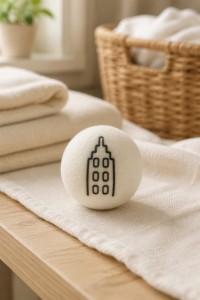 WOOL DRYER BALLS WITH THE PRINT LOGO