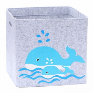 Felt storage bin