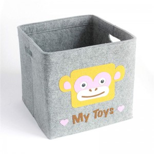 Felt storage bin