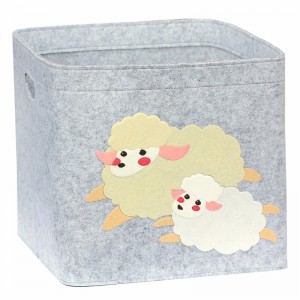 Felt storage bin