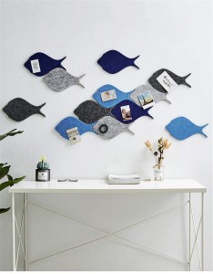 Fish Felt Wall Pin Board