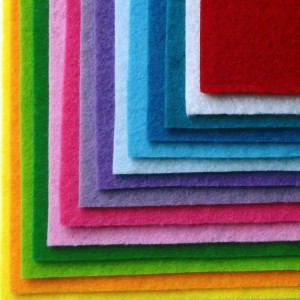 Hot sale 100% needle punched polyester 1-5mm felt fabric