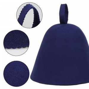Custom Color 100% Merino Wool Sauna Hat Japanese Russian Banya Wool Felt Sauna Hat