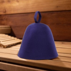Custom Color 100% Merino Wool Sauna Hat Japanese Russian Banya Wool Felt Sauna Hat