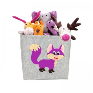 felt toy fox designed box