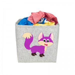 felt toy fox designed box