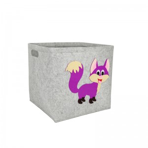 felt toy fox designed box