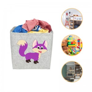 felt toy fox designed box