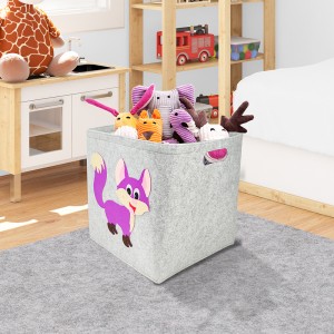 felt toy fox designed box