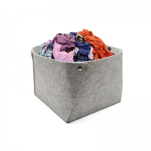 Big Size Collapsible Felt Box Felt Storage Basket