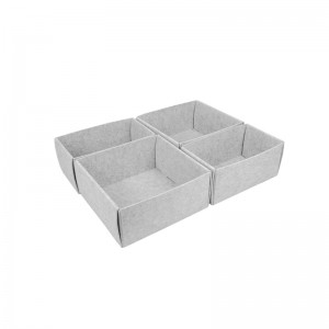 Detachable large felt organizers storage box set  for closet