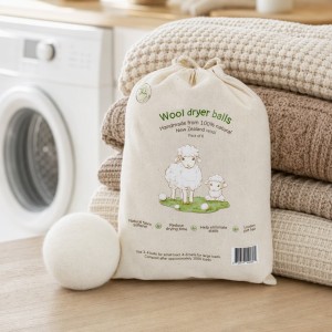 100% Pure New Zealand Wool Drying Balls for Laundry and Washing Drier Machine