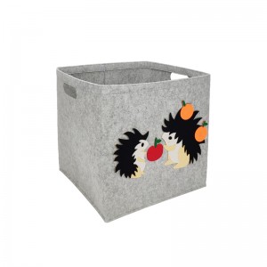 felt toy organizer kids drawstring portable kids toy baby storage baskets
