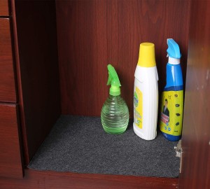 Felt Cabinet Mat Absorbent Waterproof Protects Cabinets Premium Shelf Liner Felt Under Sink Mat for Kitchen