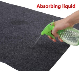 Felt Cabinet Mat Absorbent Waterproof Protects Cabinets Premium Shelf Liner Felt Under Sink Mat for Kitchen