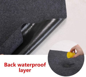 Felt Cabinet Mat Absorbent Waterproof Protects Cabinets Premium Shelf Liner Felt Under Sink Mat for Kitchen