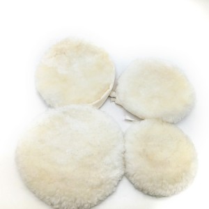 car polishing lamb wool bonnet with string