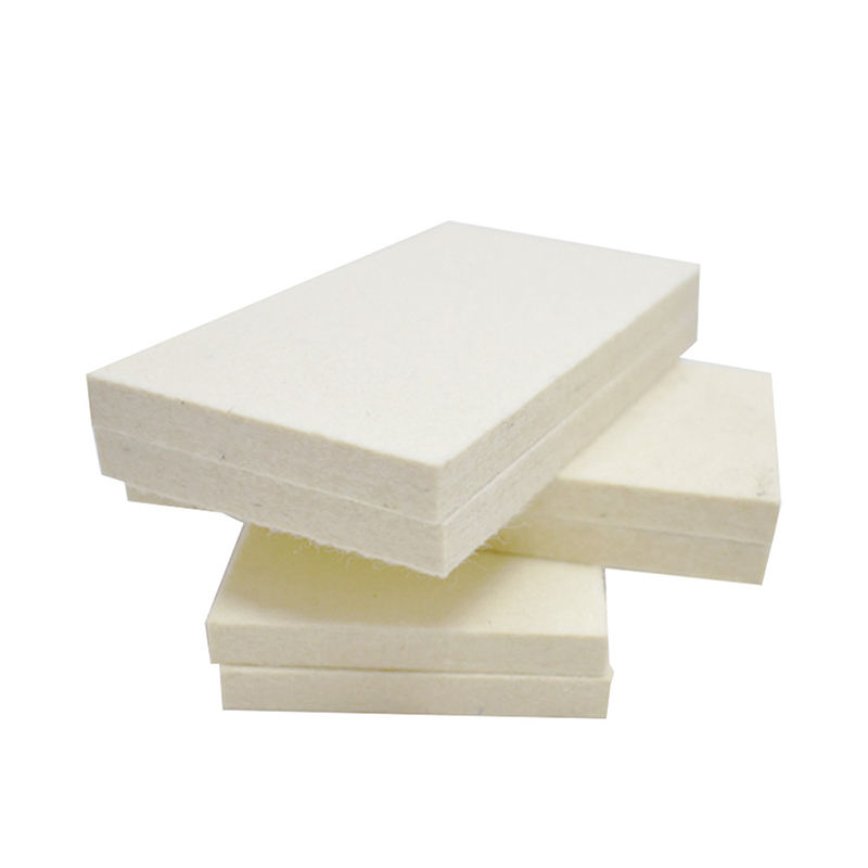 China high density pressed felt white industrial wool felt