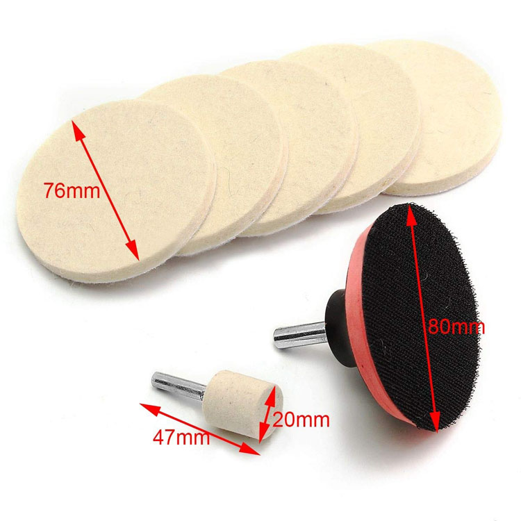 wool felt polishing sets (28)