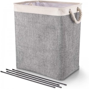 Laundry Bin Grey Collapsible