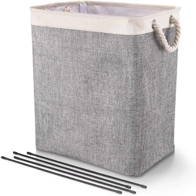 Laundry Bin Grey Collapsible Featured Image