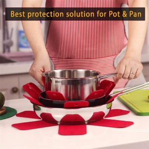 Anti-Slip Divider Pads 100% Anti-slip Material Felt Cookware Pan Protectors