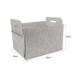 foldable felt storage basket