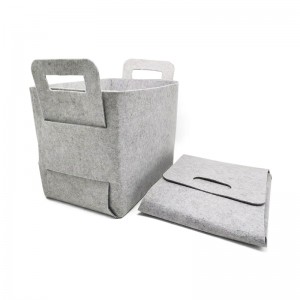 foldable felt storage basket