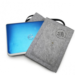Hot Sale Simple Design Felt Computer Bag Light Grey Laptop Bag