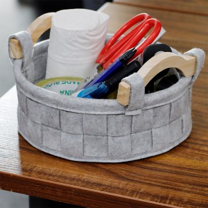 Felt Woven Storage Basket Sets with Three Different Size