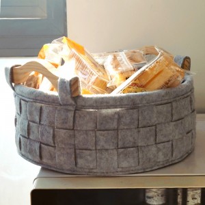 Felt Woven Storage Basket Sets with Three Different Size