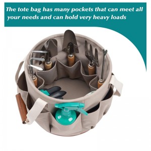 Hot selling Great Sturdy Oxford round garden tool set bag