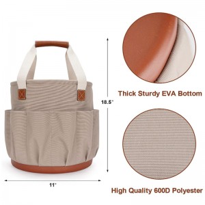 Hot selling Great Sturdy Oxford round garden tool set bag